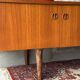 Vintage Scandinavian low sideboard in teak, 1970.