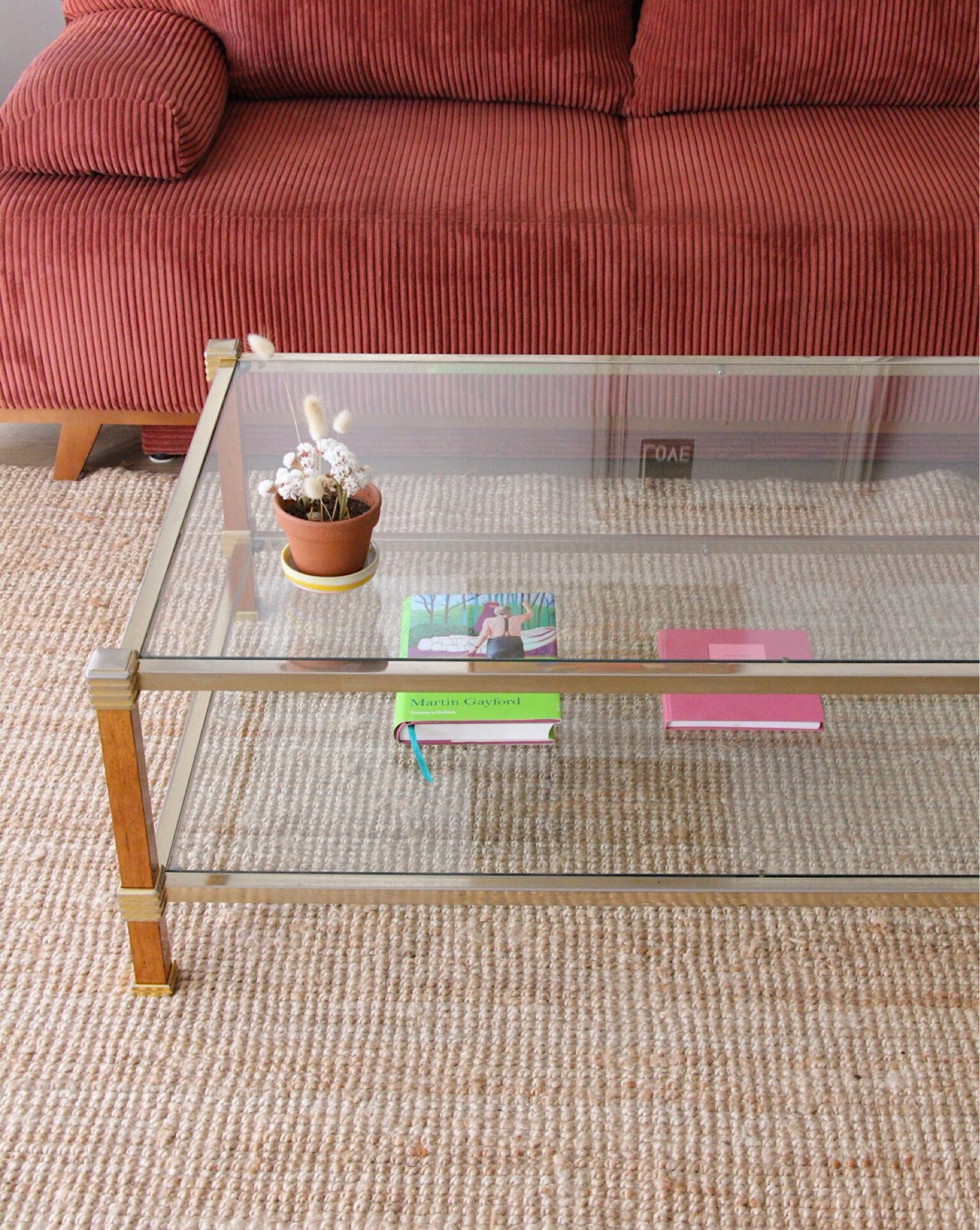 1970s double-top coffee table