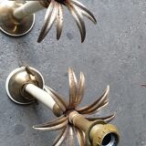 Pair of palm tree floor lamps