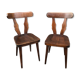 Paire de chaises bistrot 1960
