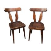 Paire de chaises bistrot 1960