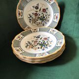 6 Sarreguemines flat plates