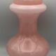 Old bonbonnière in opaline glass pink and white p. schneider 28 cm