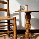 Solid wood side table