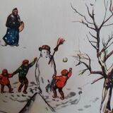 School poster 50s, Rossignol editions in winter and spring