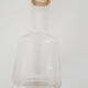 Vintage white glass liqueur decanter