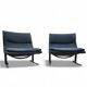 Chaises longues Onda Wave en design italien vintage par Giovanni Offredi / Saporiti des années 1980