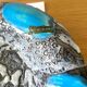 Pocket Ashtray Vallauris Blue Grey Ceramic Antique Vase