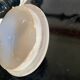 English sugar bowl in half-porcelain, antique.