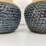 Pair of Einar Johansen ceramic table lamps, Soholm, Denmark, 1960s