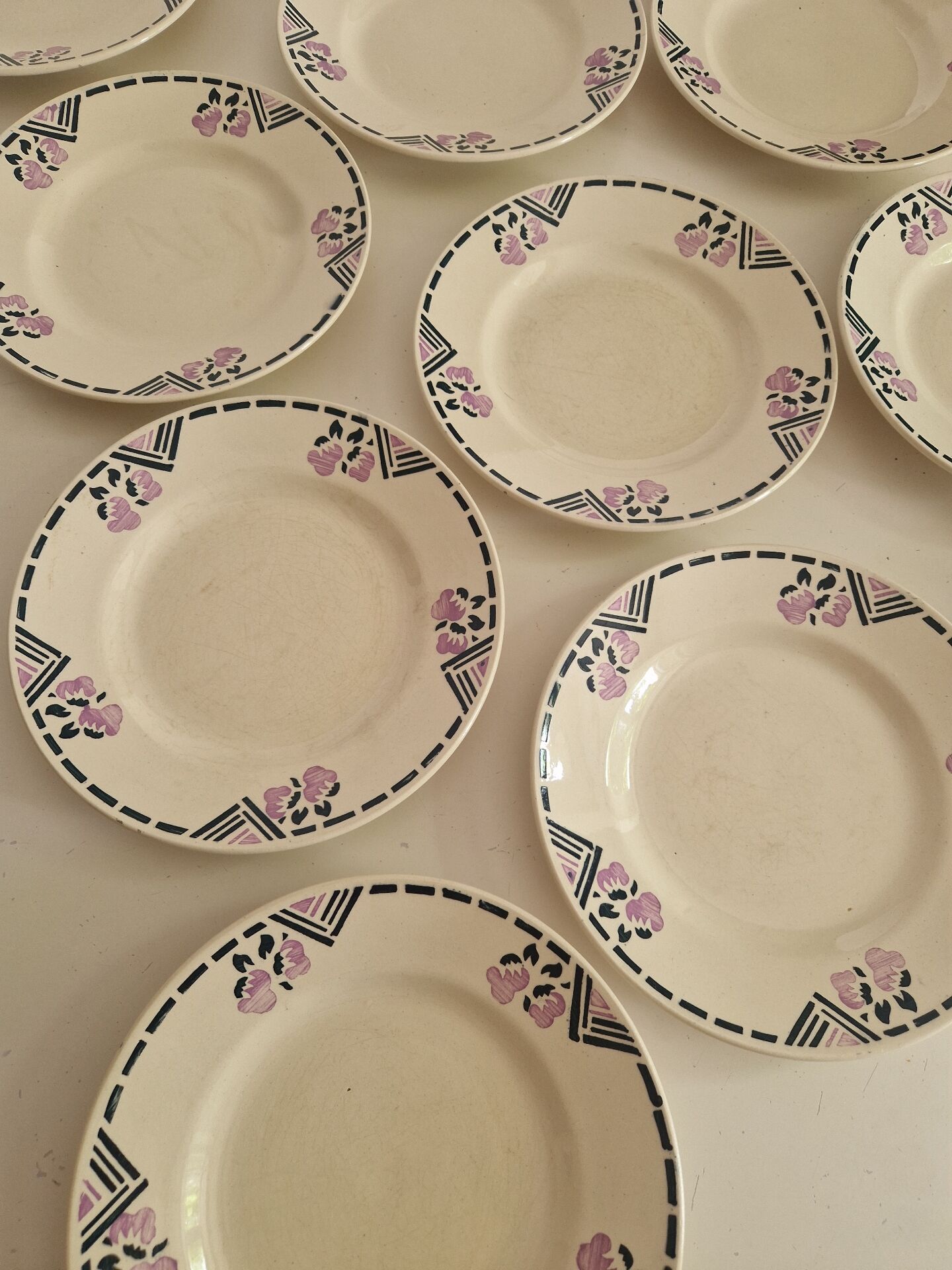 Set of 12 Dessert Plates Model Tunis