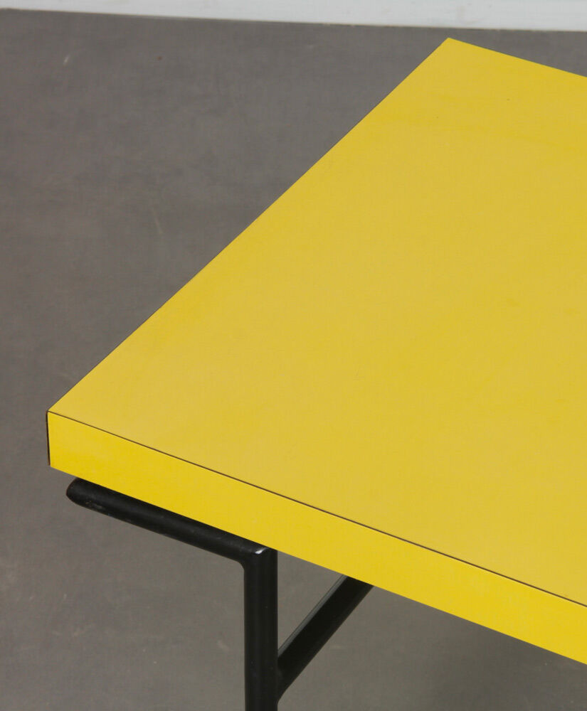 Vintage metal and formica coffee table from the 1960s