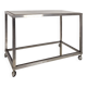 Space Age chrome and smoked glass serving trolley