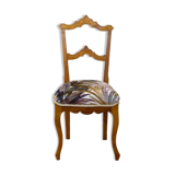 Walnut Alfonsin Era Upholstered Chair, Spain, Circa 1880