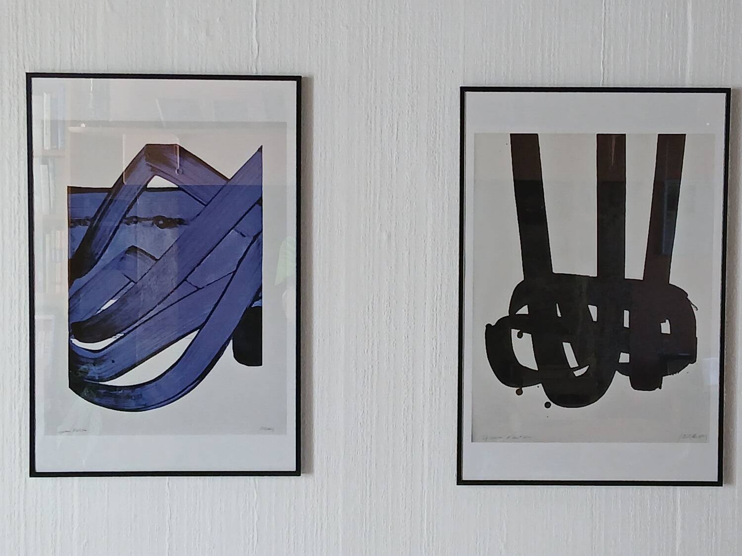 Pierre soulages after two works