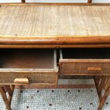 Rattan dressing table