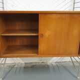 Pinewood wall unit by Nils “Nisse” Strinning for String, Sweden 1950's