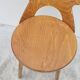 Chaise de bistrot baumann modèle Trèfle 1950