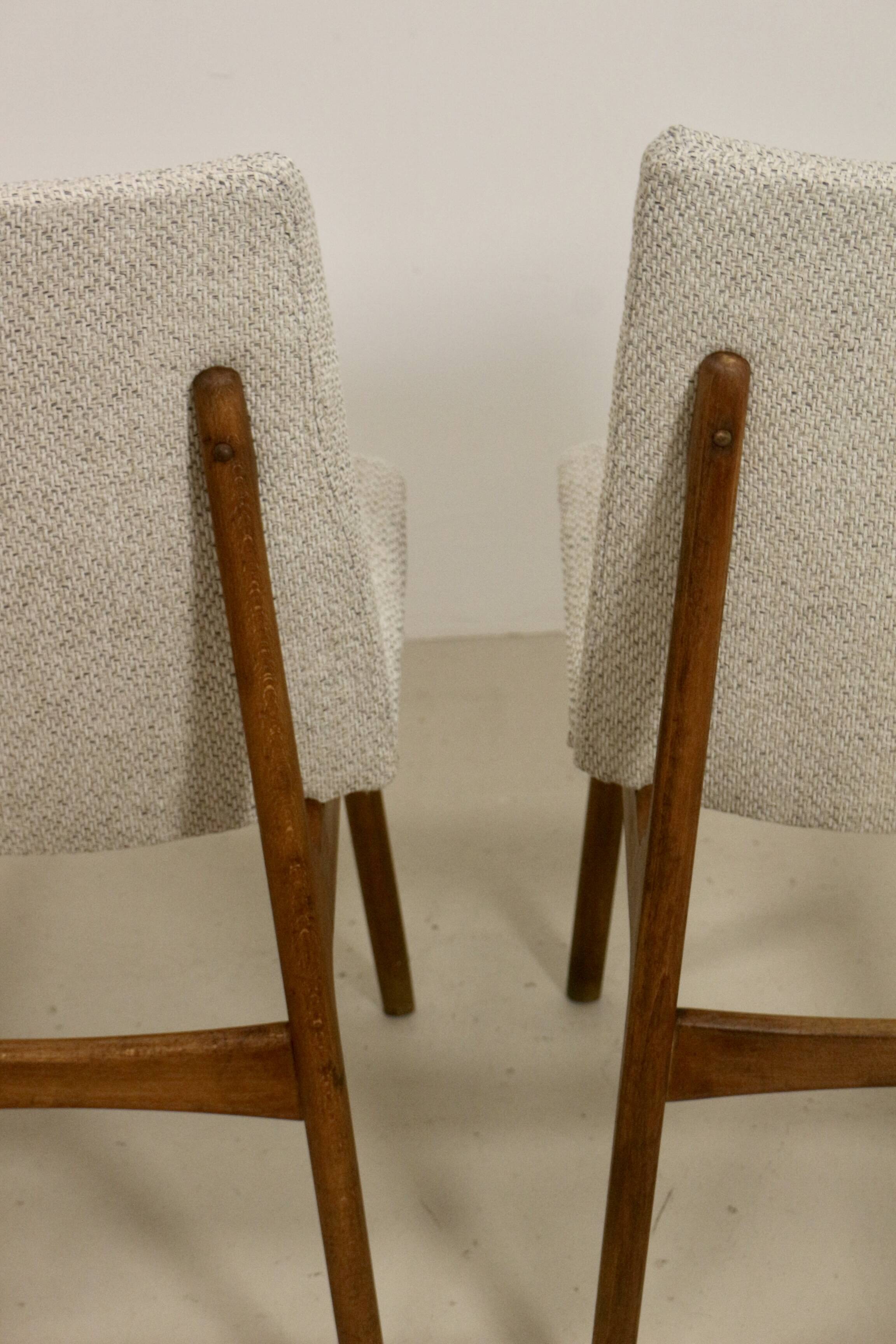 Lot 3 chaises scandinave année 60 en hêtres ref Jack