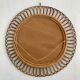 Vintage rattan log mirror diam 60 cm year 1960
