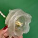 Vintage frosted glass tulip flower pendant light