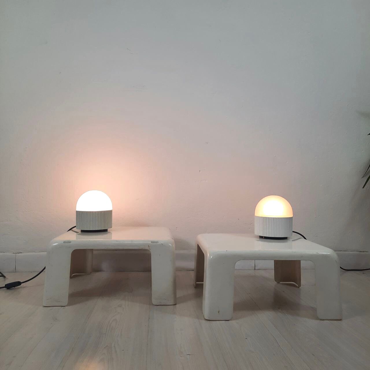 Pair table lamps, vintage model Bulbone Tronconi