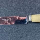 Box 12 stainless steel knives art deco horn