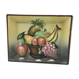 Ceramic trompe l'oeil fruit basket
