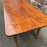 Grande table de café bistrot alsacienne sapin French bistro table 1930