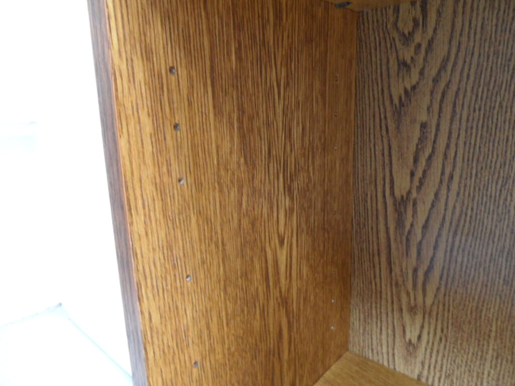 Vintage oak open bookcase