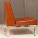 Pair of armchairs in leatherette and chrome from the 70s