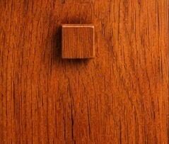 Vintage Scandinavian wardrobe in teak