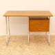 Bureau moderniste tchécoslovaque en chrome et bois, années 1950, Europe