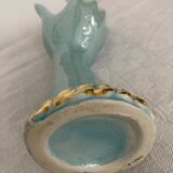 Hand soliflore blue green iridescent and gold