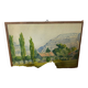 Old watercolor Savoyard landscape