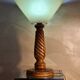 Vintage 1960 solid wood lamp