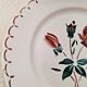 Lot de 5 Anciennes Assiettes Creuses Badonviller Vintage
