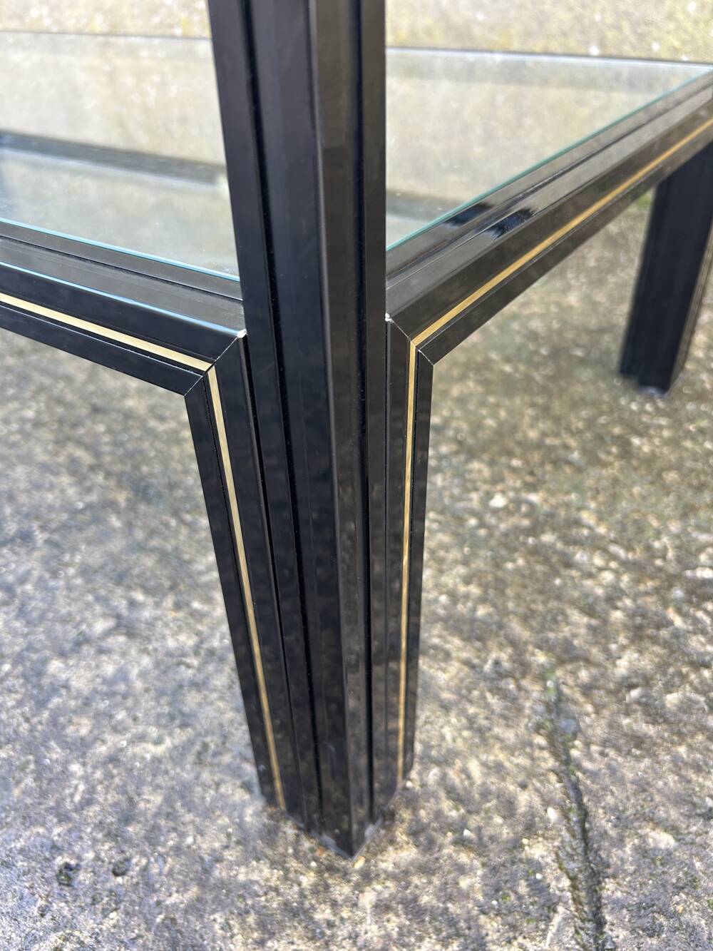 Pierre Vandel coffee table, Hollywood Regency model, vintage, 70s