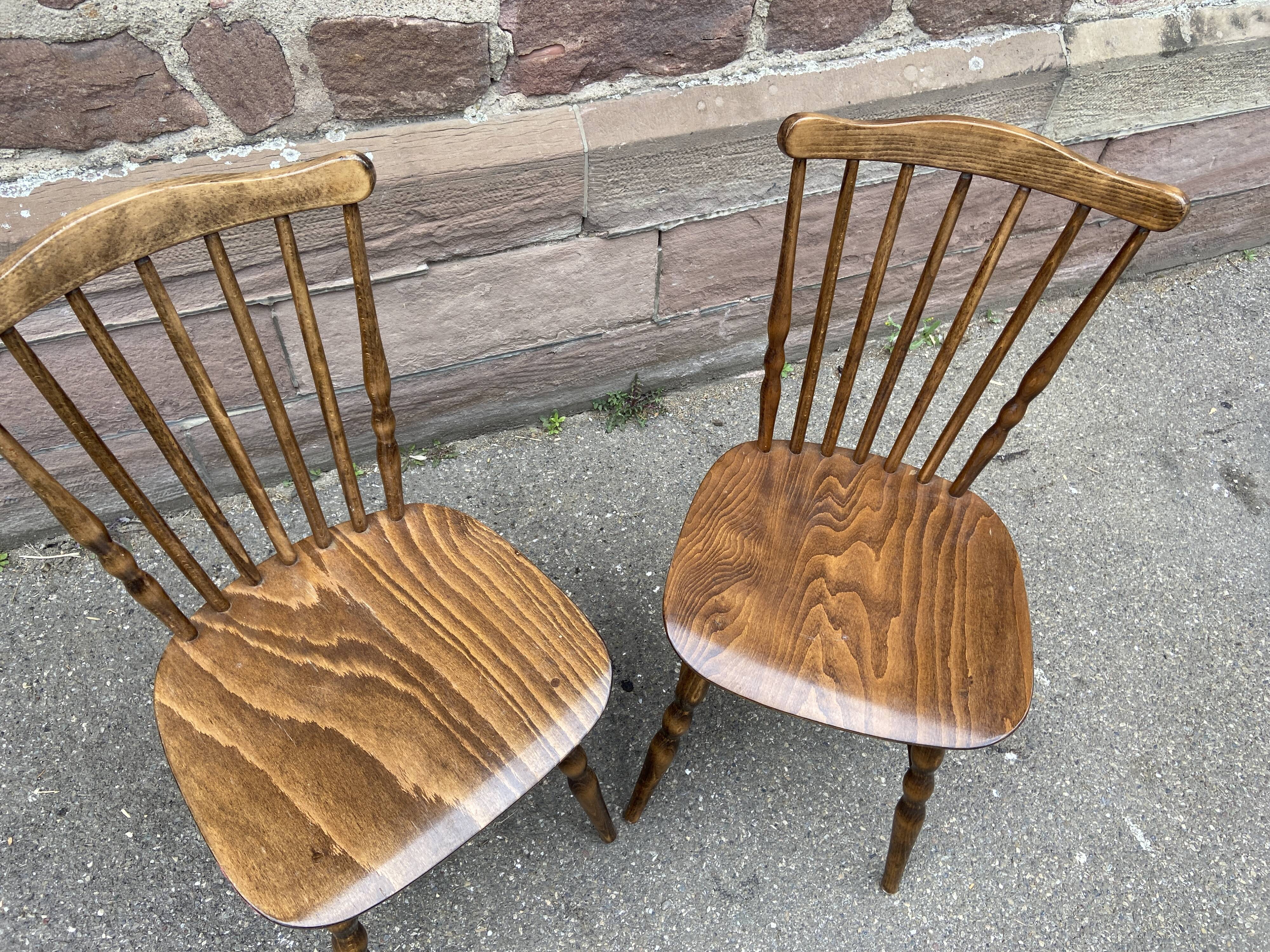 2 Vintage bistro chairs Baumann Tacoma 1960s
