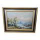 Oil painting on canvas - Normandy - Duclair signed Yves Bouffigny 1997