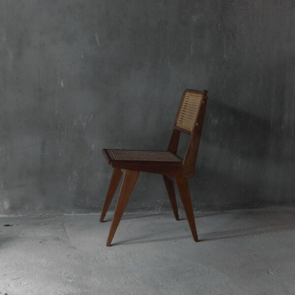 Chaise cannage année 50