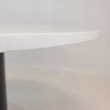 Round marble dining table, 1980's