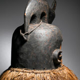 African mask Yaka Suku - Ethnic decoration of Congo