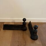 Pop-up Christmas 2022 - Pair of nineteenth cast and bronze chenets