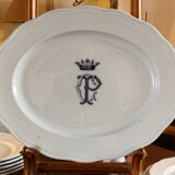 English earthenware service, CP monogram, ducal crown, 109 pieces