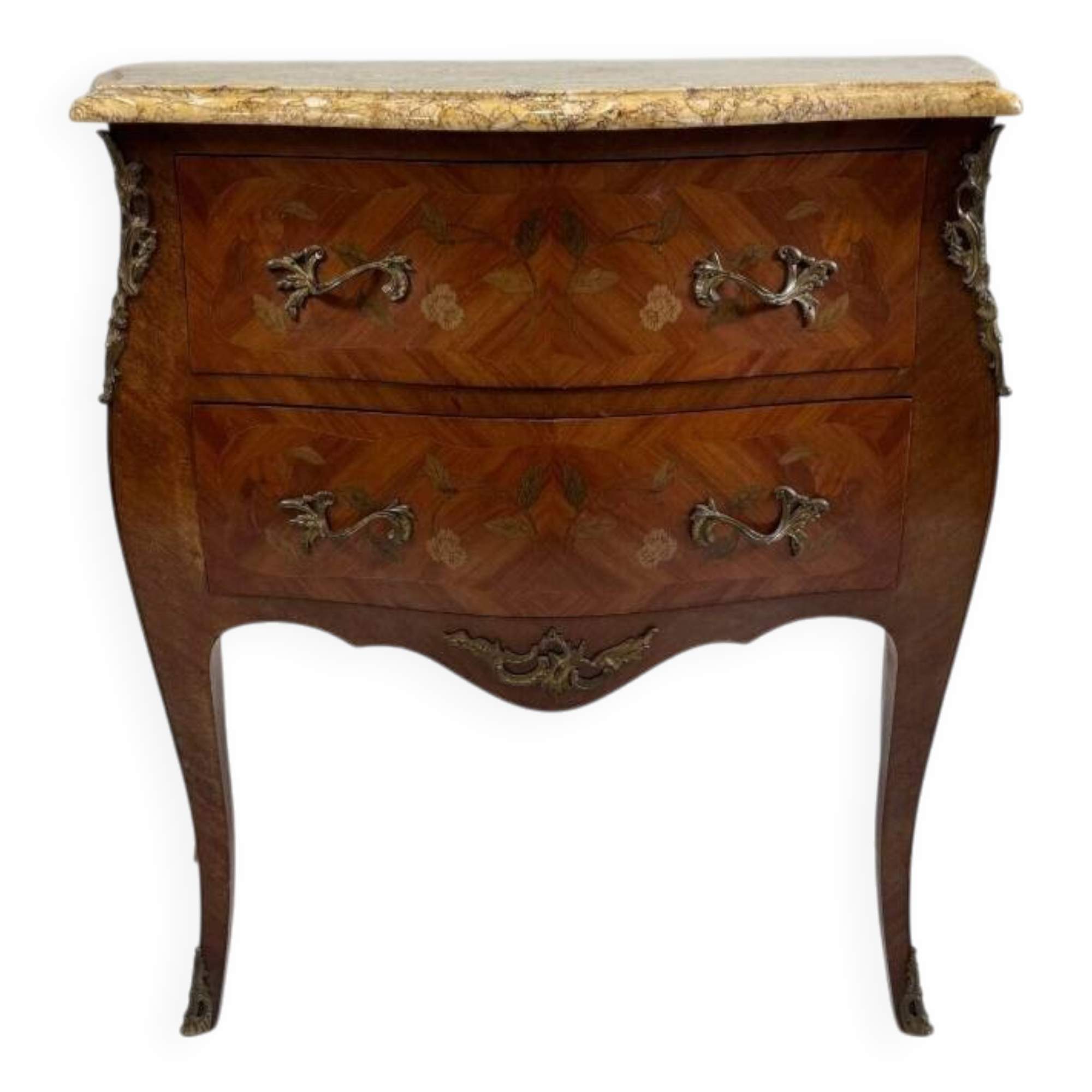 Curved chest of drawers