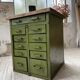 Meuble établi rangement militaire industriel vert
