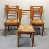 Straw chairs from the 1950s