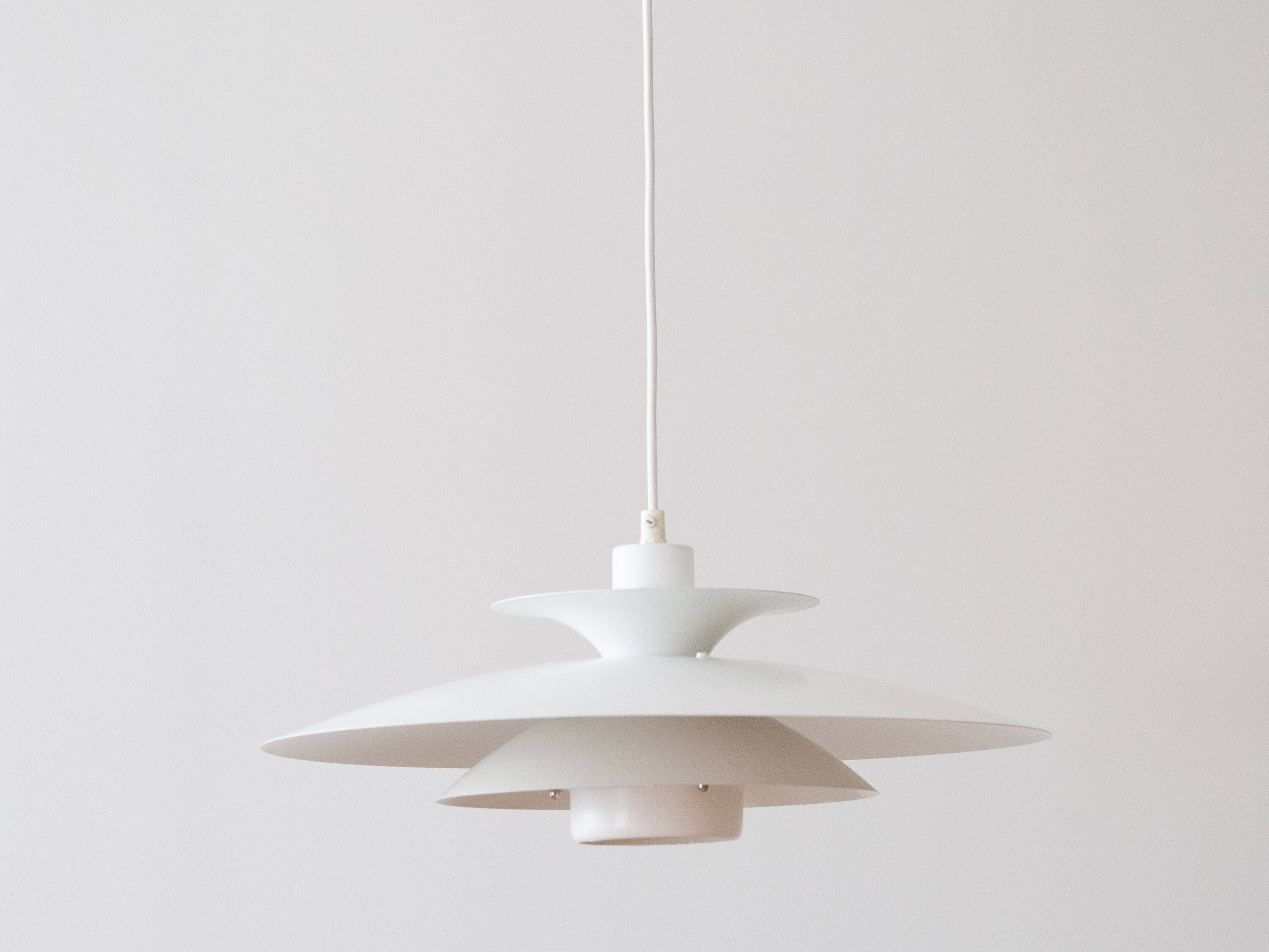 Danish vintage pendant lamp Donau by Kurt Wiborg, Jeka, 1980s