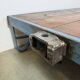 Large blue industrial coffee table cart, 1960s